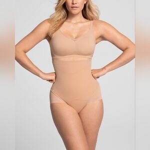 Honeylove Superpower brief shapewear slimming beige nude women's 2X NEW NWT sand
